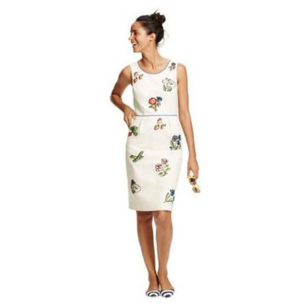 New BODEN Blue Embroidered Fruity Fun Dress [D7] - Picture 8 of 8